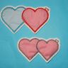 Stickdatei Doppeltes Herz Doodle Herzapplikation        thumbnail number 3