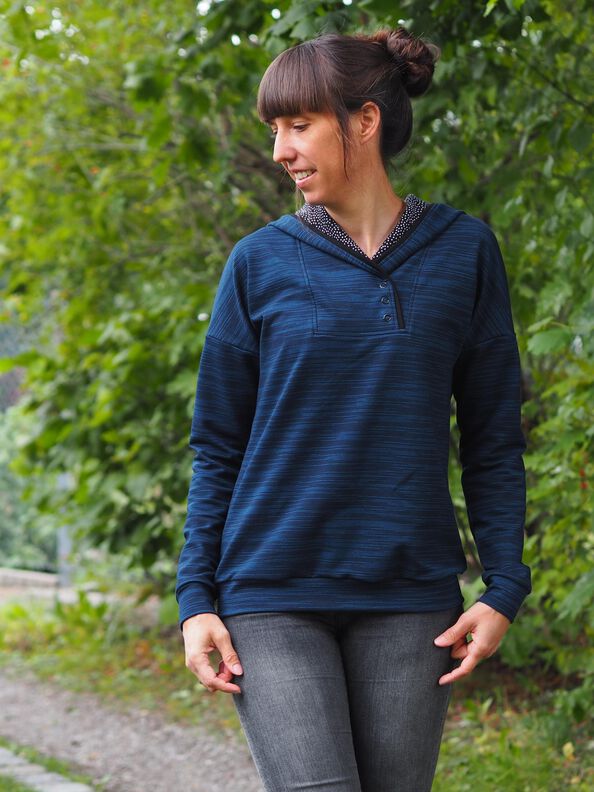 Ebook / Schnittmuster lillesol women No.58 Oversize-Hoodie image number 7