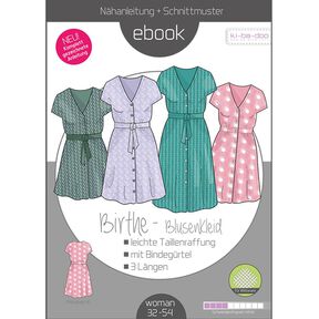 Ebook Blusenkleid Birthe Damen Gr. 32-54 PDF DIN A4 