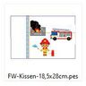 Feuerwehr mit Feuerwehrmann Kissen  ITH Stickdatei  thumbnail number 3