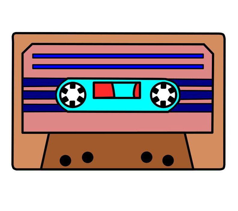 Kassette Applikationsvorlage PDF retro image number 3