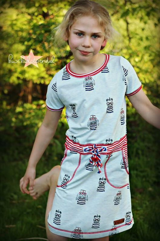 Kleid/Shirt Kinder Schnittmuster Gr. 134-176-deine HELMA #41 image number 5