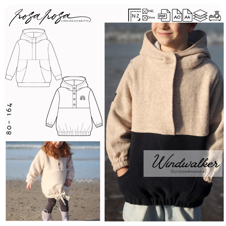 Windwalker Outdoorhoodie Gr. 80&ndash;164 inkl. A4, A0 & Beamer image number 1