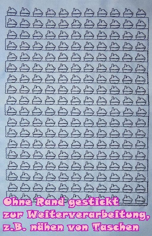voll flächige Stickdatei zum Stoff besticken 16x26cm image number 8