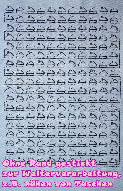 voll flächige Stickdatei zum Stoff besticken 16x26cm image number 8