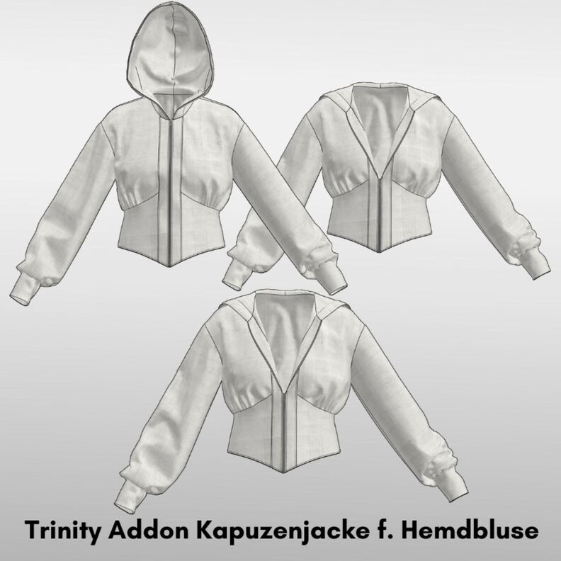 Trinity-Hemdbluse-Erweiterung-Kapuzejacke -Gr. 34-52 image number 4