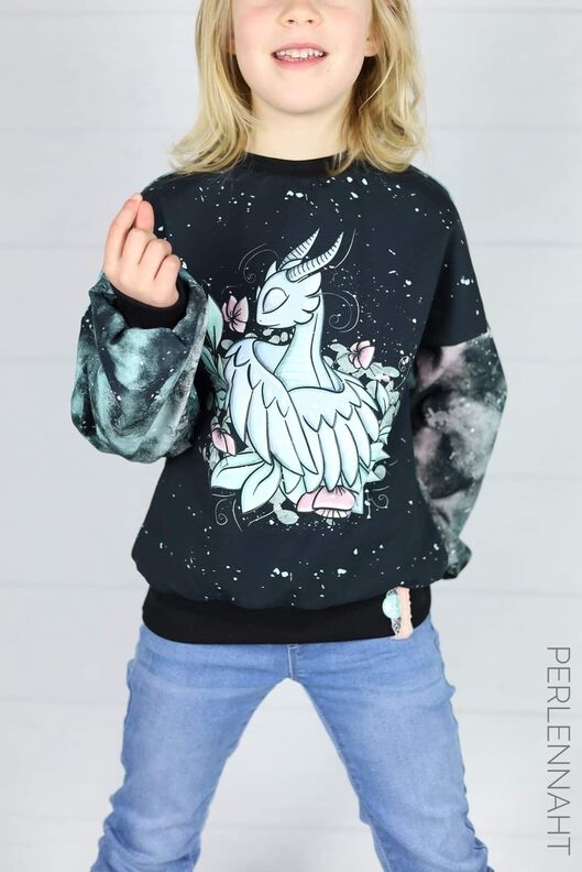 *Girls Sweater Dress*Sweater Hoodiekleid Ballonärmel  image number 5
