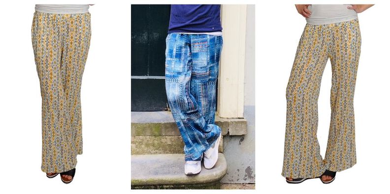 Hose mit Boot Cut "MALIA" Schnittmsuter Gr. 158–46 image number 7