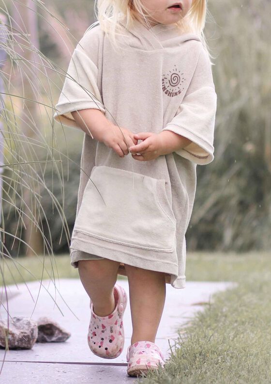 Long Beachhoodie Gr. 62-164, Badeponcho, Frottee, Musselin image number 2
