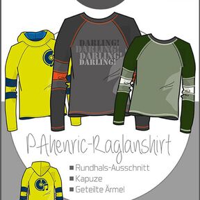 Ebook/Nähanleitung Raglan Shirt PAHENRIC Herren Gr. S - XXXL