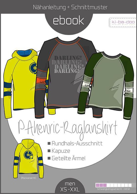 Ebook/Nähanleitung Raglan Shirt PAHENRIC Herren Gr. S - XXXL image number 1