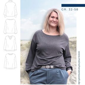 Strickpullover – eBook Schnittmuster Gr. 32-58 – Visby #150