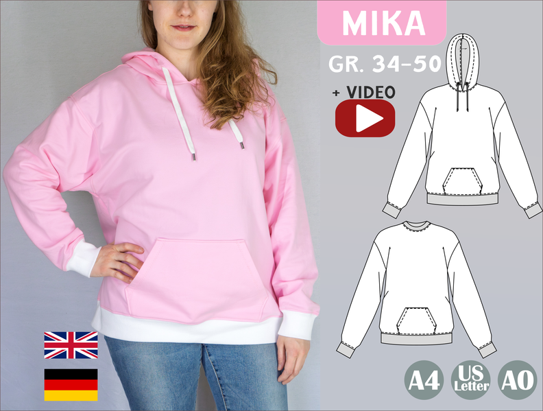 Mika Oversize Hoodie & Sweater  BU 80-116 A4 + A0 image number 9