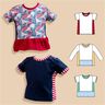Lia – Baby Shirt mit Rüsche und Knopfleiste Gr. 56-98, A4+A0 thumbnail number 1