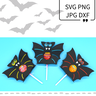 Plotterdatei Fledermaus zum Befüllen für Schokokugel Lolli thumbnail number 1