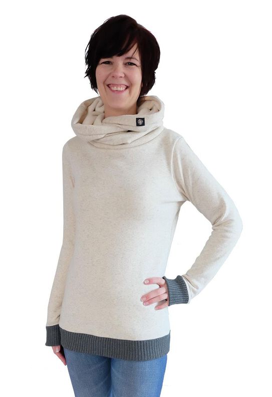 Pullover mit Kapuze "Mira", Schnittmuster Gr. 158 - 46 image number 4