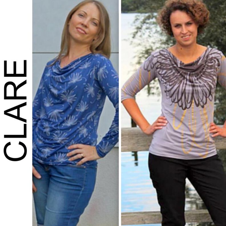 Ebook Wasserfallshirt CLARE Gr. XS-XXL image number 1