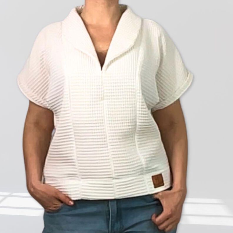 Schnittmuster Bluse Gilla | kurzarm mit Kragen | Musselin image number 6