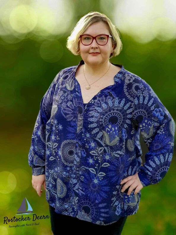 Bluse Damen &ndash; eBook Schnittmuster Gr. 32-54 Cadiz #139 image number 9