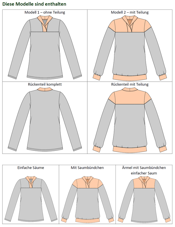 Kikyo schicker Pullover mit Wickelkragen BU 80-116, A4+A0 image number 9
