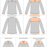 Kikyo schicker Pullover mit Wickelkragen BU 80-116, A4+A0 thumbnail number 9
