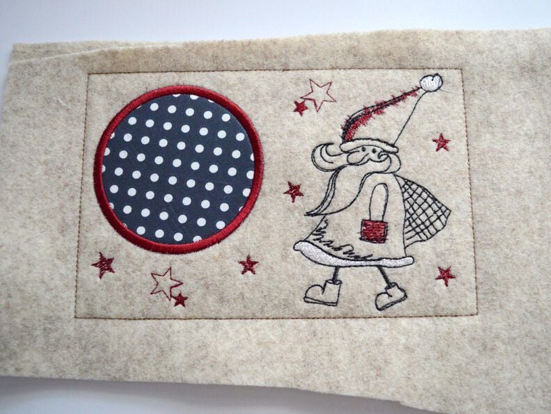  Stickdatei Mugrug Nikolaus 13x18cm und 13x20cm image number 4
