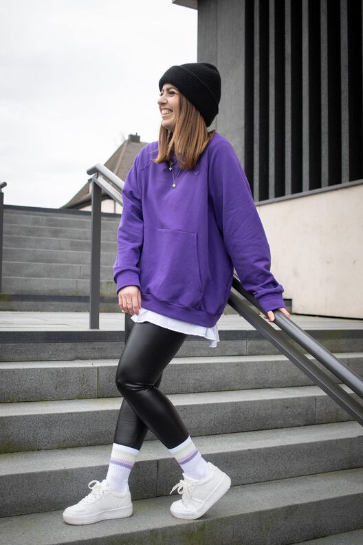 Oversize Raglan Hoodie AVELA (XXS-5XL) Schnittmuster image number 8
