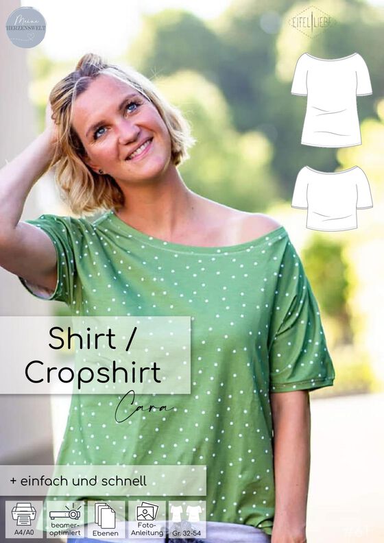 Shirt Damen - Schnittmuster Gr. 32-54 - meine CARA #61 image number 6