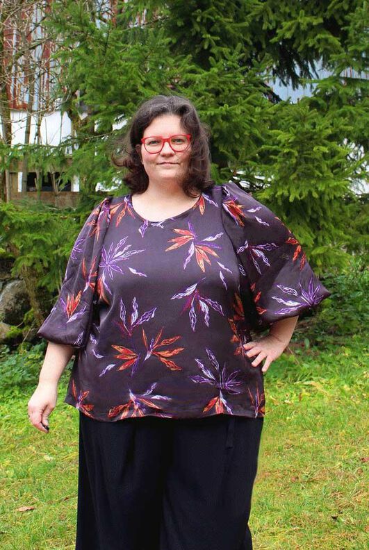 Bluse mit Puffärmeln (34-56) Fabulosa Damen Schnittmuster image number 8