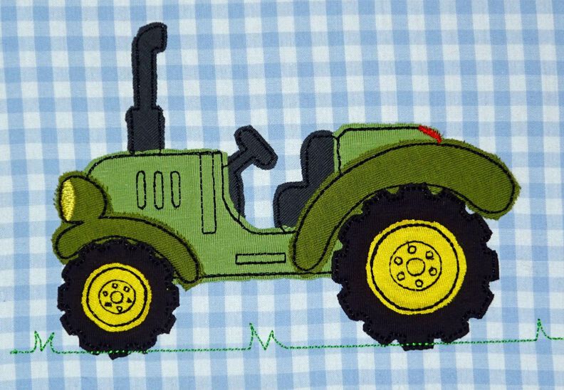 Doodle Traktor Stickdatei image number 2