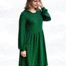 Kyara Jerseykleid Ballonärmeln, Kräuselrock BU 80-116 A4+A0 thumbnail number 5