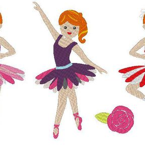 Ballerina Stickdatei Ballett 