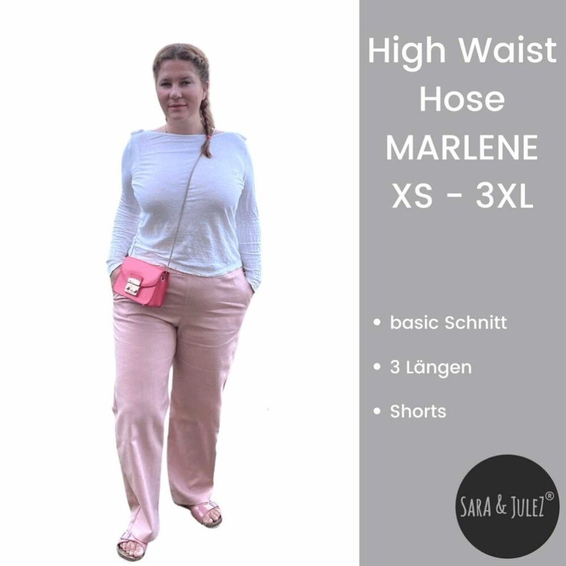 Basic High Waist Hose MARLENE Ladies Größe 34 – 52 image number 2