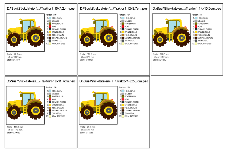 Stickdatei Traktor image number 2