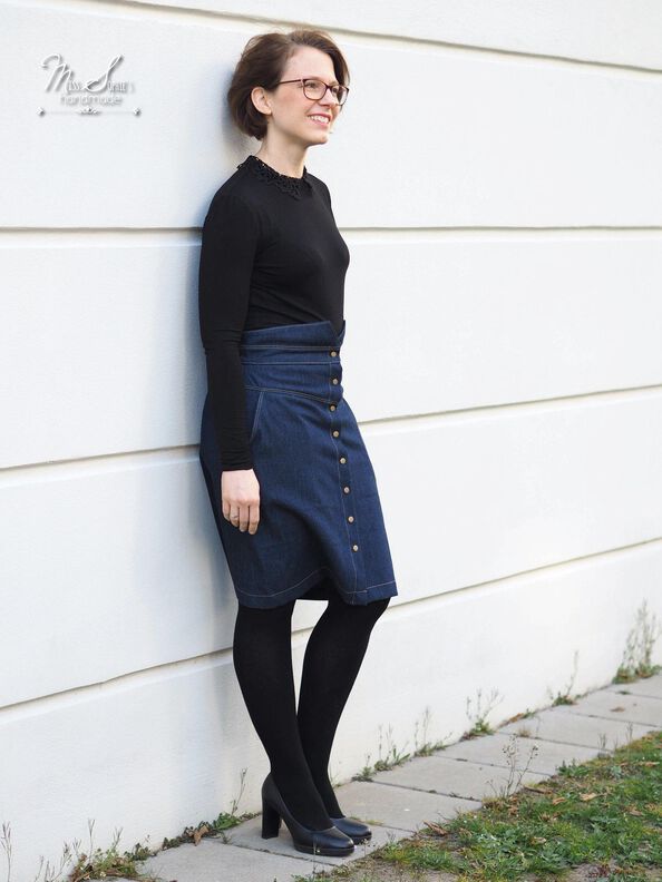*Ladies tight Skirt* High Waist Rock Gr. 32 - 56 image number 5