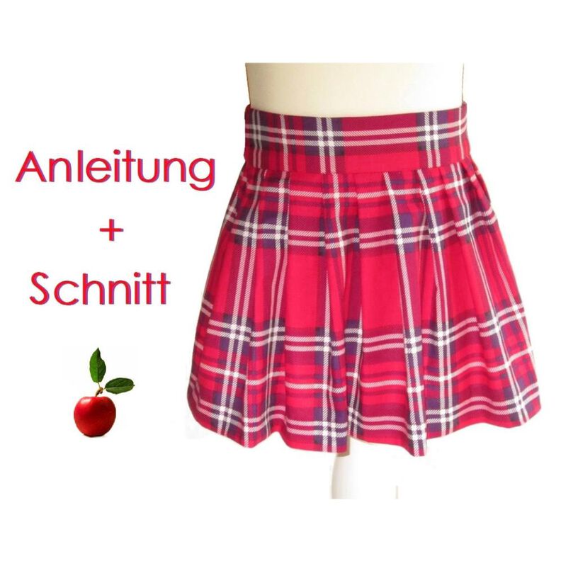 Nähanleitung Faltenrock Mädchen 86-140 image number 1