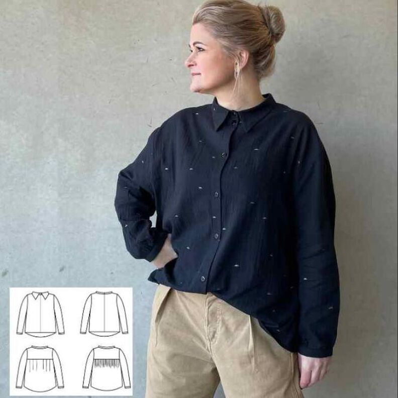 Evas Oversizedbluse- Schnittmuster & Nähanleitung  image number 1