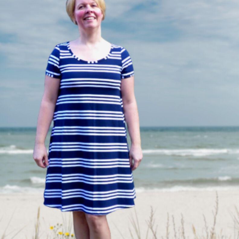 Kleid Lucy Gr. 34-54 Schnittmuster A-Linie image number 5