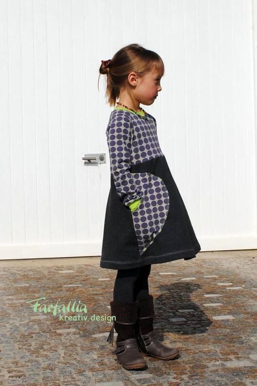 eBook Aurinko - Raglankleid mit Tasche Größe 98 - 164 image number 4