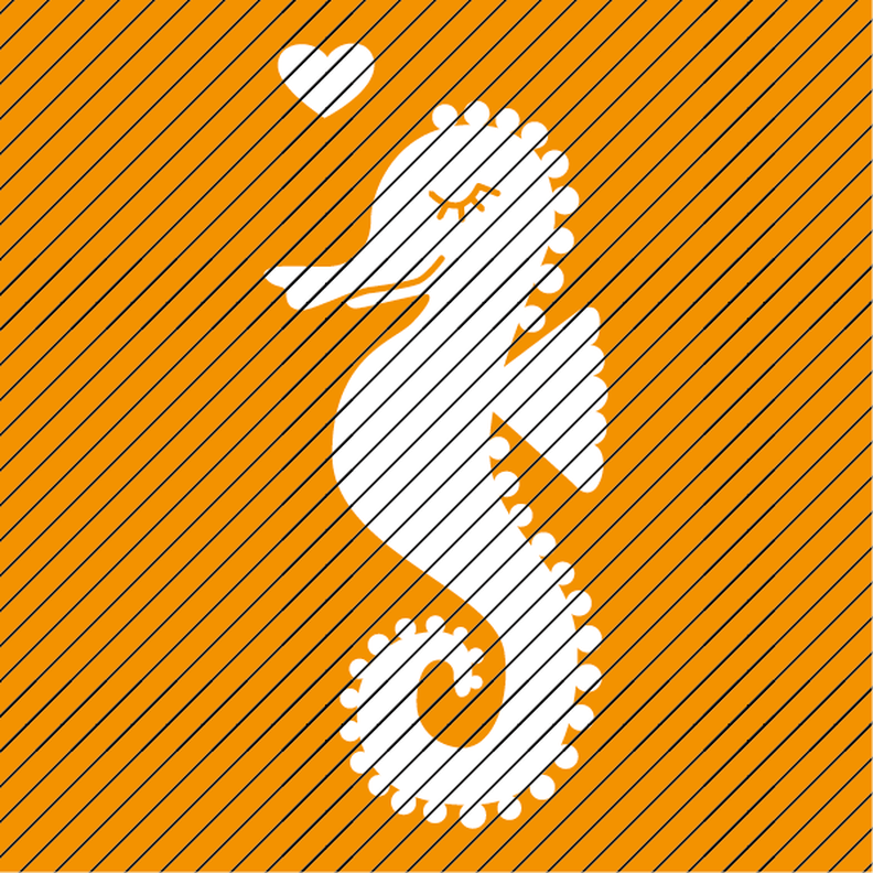 Plotterdatei »Meeresliebelei« – Seepferdchen image number 4