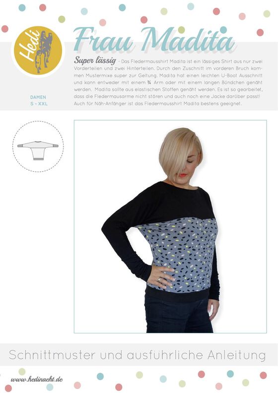 Fledermausshirt Frau Madita  image number 1