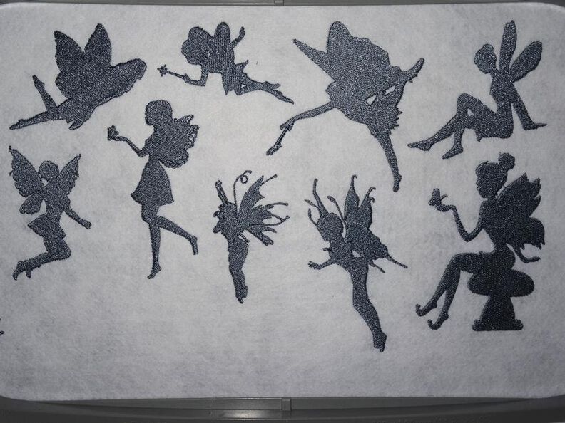 Fee Silhouetten Stickdatei image number 4