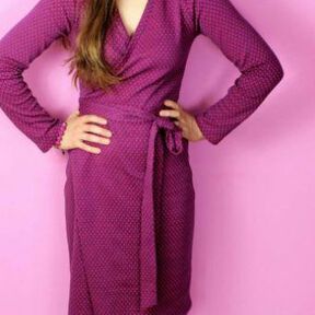 Ebook/Nähanleitung Basic Raglan Wickelkleid/-Shirt Damen Gr. 32-48