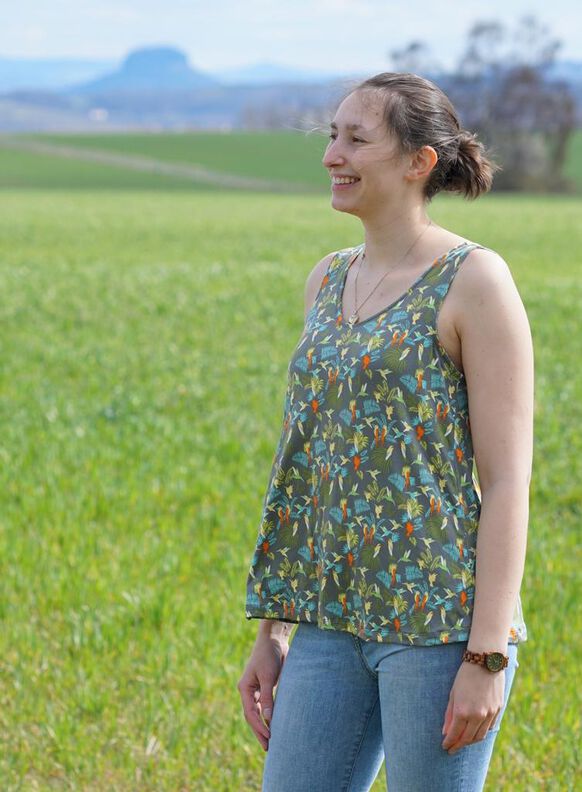 Shirt Sommer Top nähen mit Schnittmuster Beamer image number 5