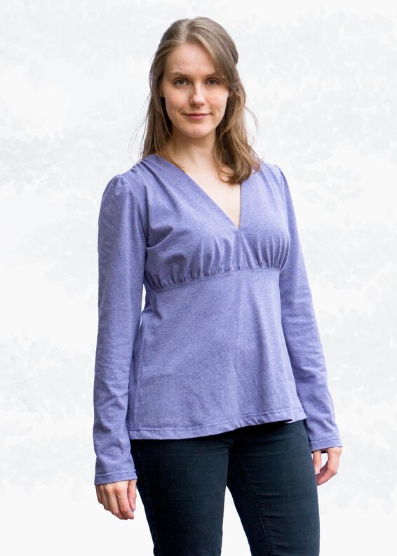 Selina Shirt mit Kräuselungen V-Ausschnitt BU 80-116, A4+A0 image number 2