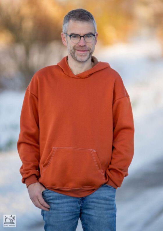 Hoodie Herren –  Schnittmuster Gr. XS-4XL – Boston image number 5