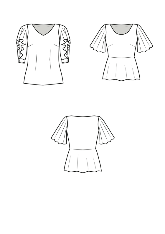 Bluse KATIANE PDF-A4, A0 und BEAMER image number 2