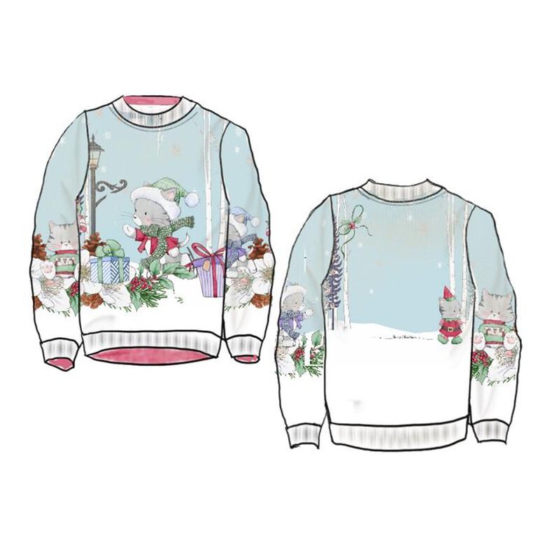 Schnittmuster Sweater Paula+Emil Gr. 80-140 + Motiv "Katze" image number 6