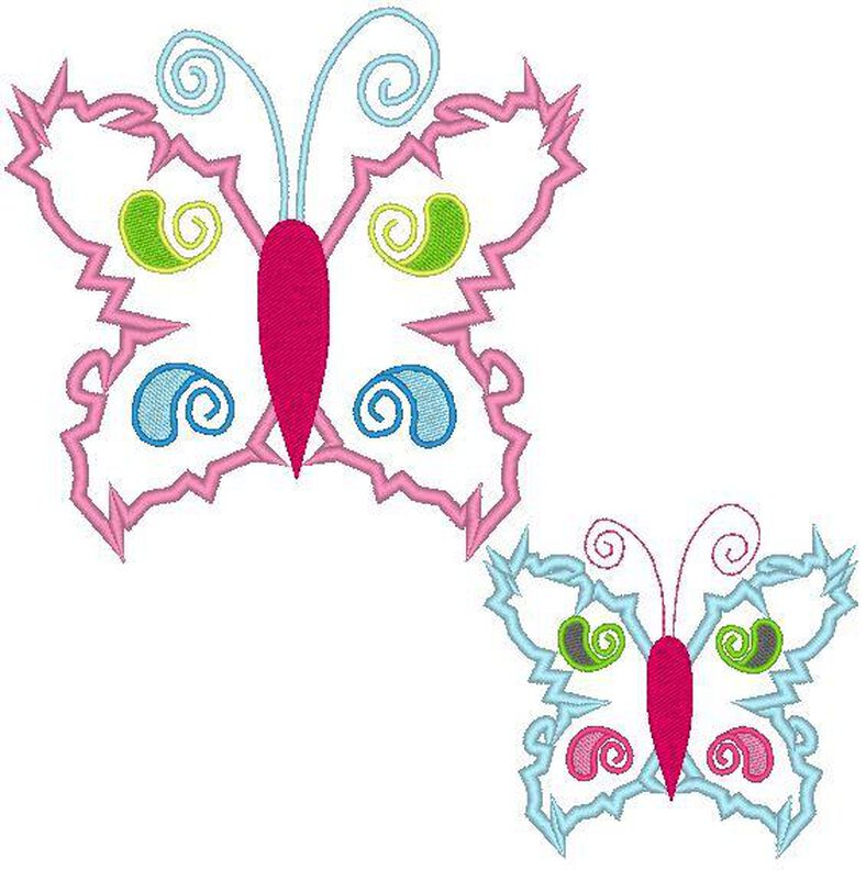 Stickdatei Schmetterling mit Zacken image number 5