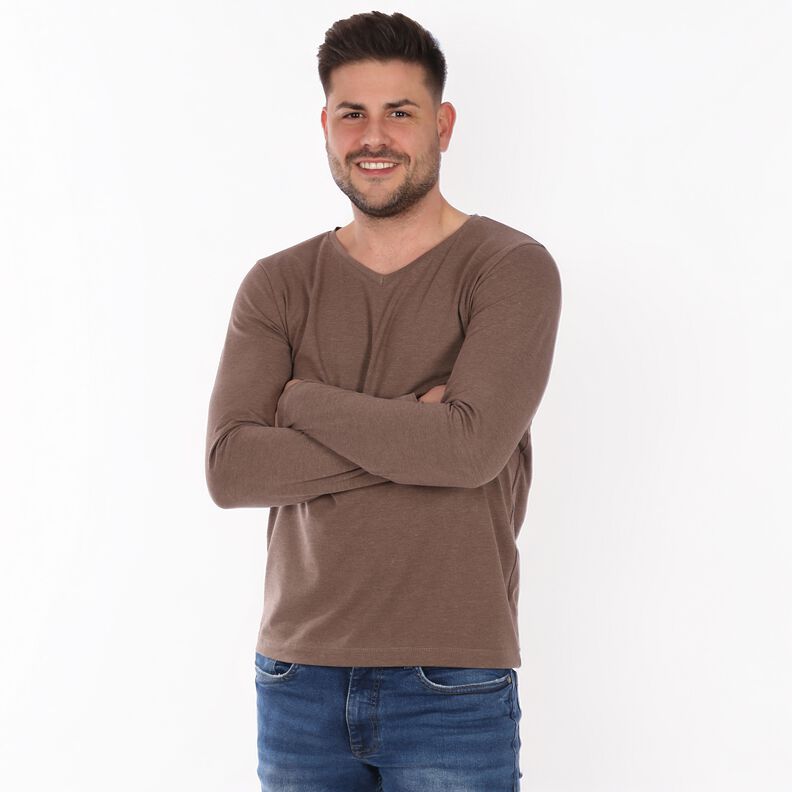  HERR ERIK - Shirt mit V-Ausschnitt  XS-XXL image number 2